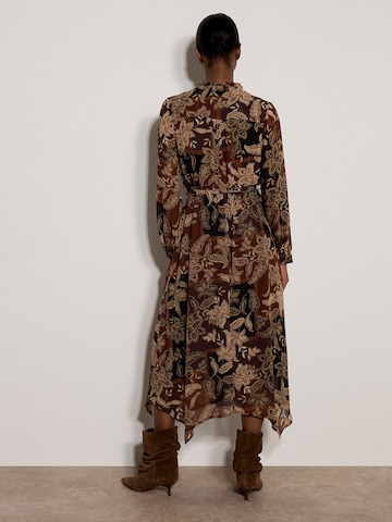 Apricot Blusenkleid in Braun