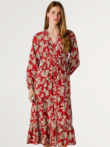 Pepe Jeans Jurk 'Poliana' in Bruin: voorkant