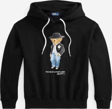Polo Ralph LaurenSweater majica - crna boja: prednji dio