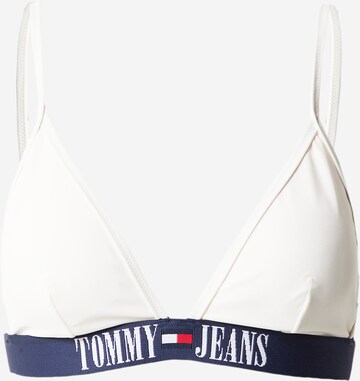 Tommy Jeans Верх бикини в Белый: спереди