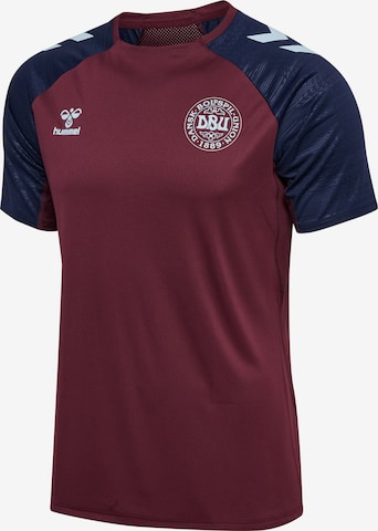 T-Shirt fonctionnel Hummel en rouge : devant