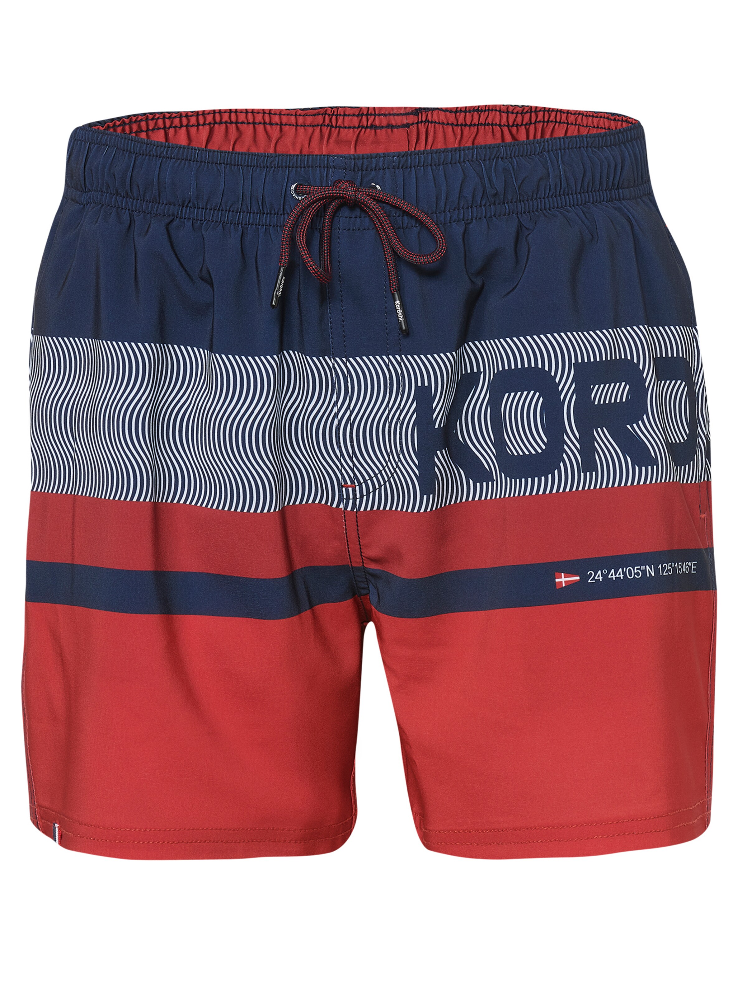 KOROSHI Zwemshorts in Blauw: voorkant
