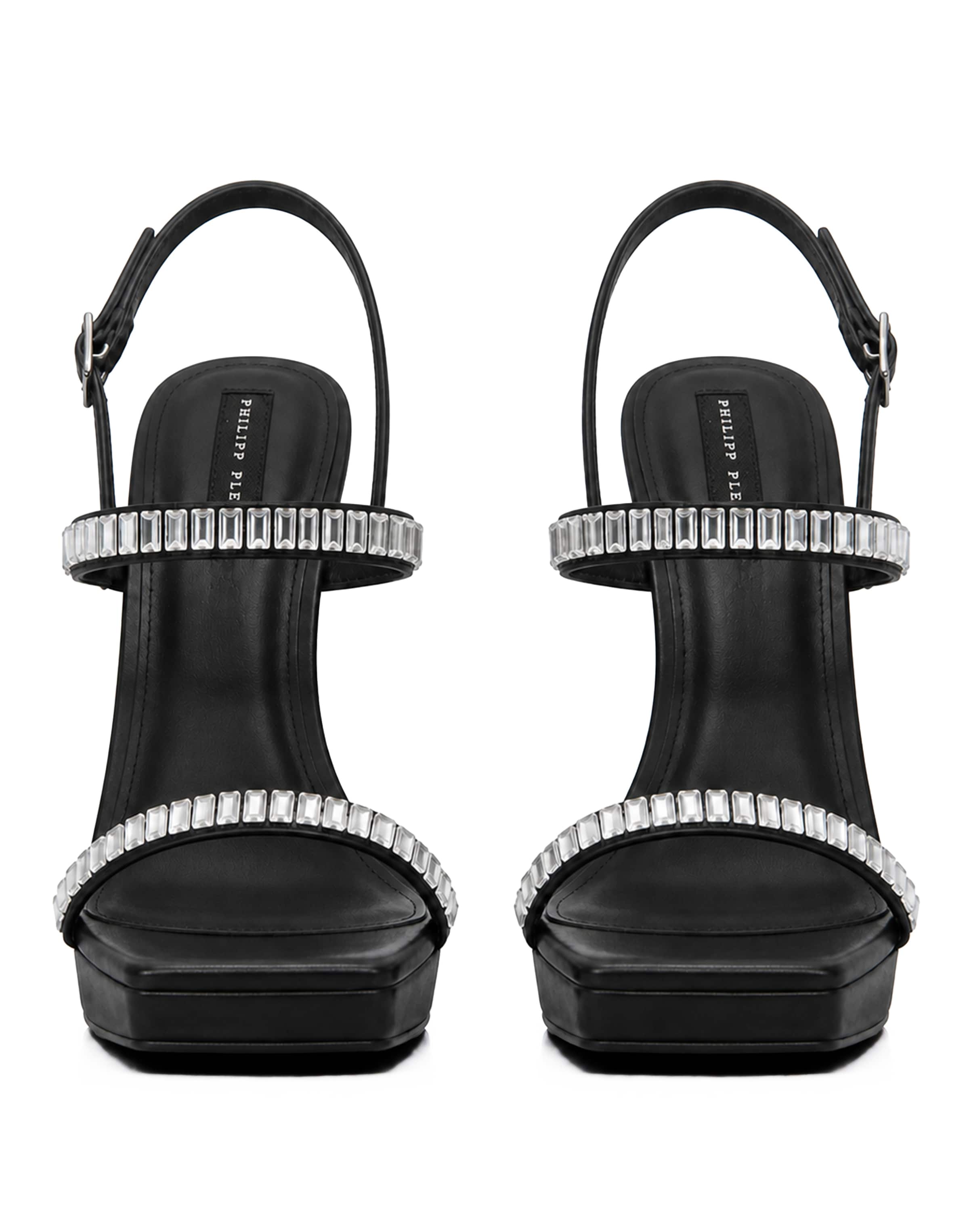 Philipp Plein - Sandália em preto