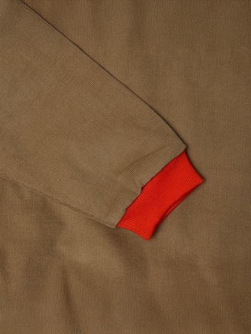 Maru + Bo Sweatshirt 'CORDUROY SWEATSHIRT WITH CONTRAST HEM' i brun
