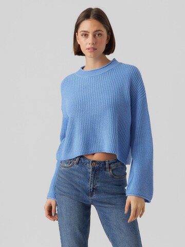 VERO MODA Trui 'SAYLA' in Blauw: voorkant