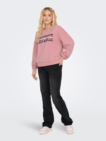 ONLY Sweatshirt 'ONLPenelope' in Pink