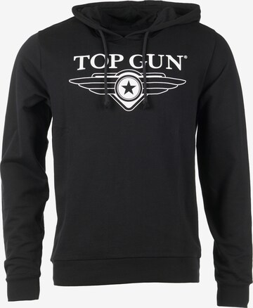 TOP GUN Sweatshirt ' TG20201049 ' in Zwart: voorkant