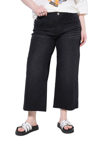 Studio Untold Wide leg Jeans in Black: front