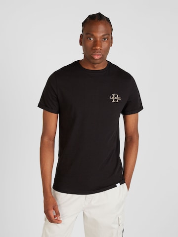 T-Shirt Les Deux en noir : devant