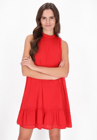 Abito 'Fashion Look' di faina in rosso: frontale
