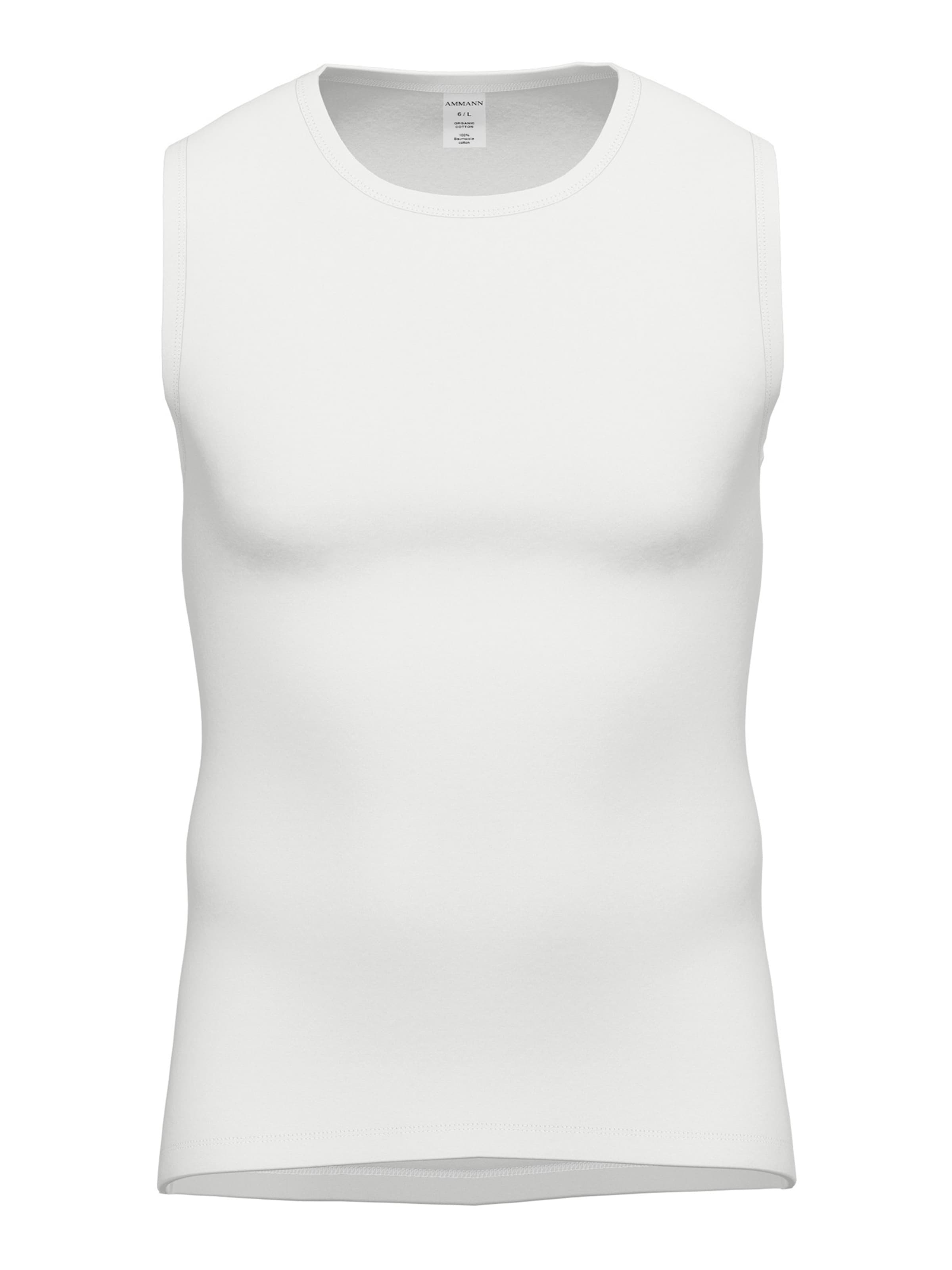 Maillot de corps ' Organic Feinripp ' Ammann en blanc : devant