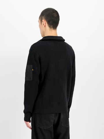 ALPHA INDUSTRIES Pullover in Schwarz: Rückseite