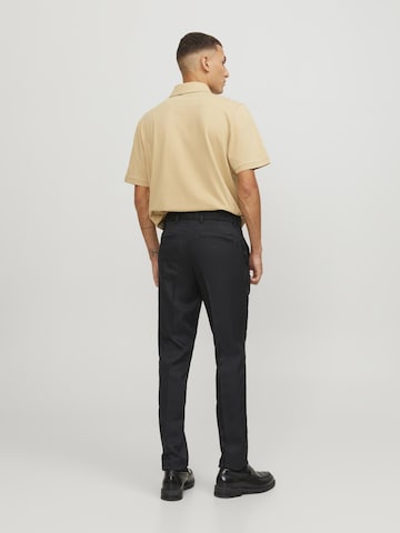 JACK & JONES Slimfit Spodnie w kant 'Marco' w kolorze czarny