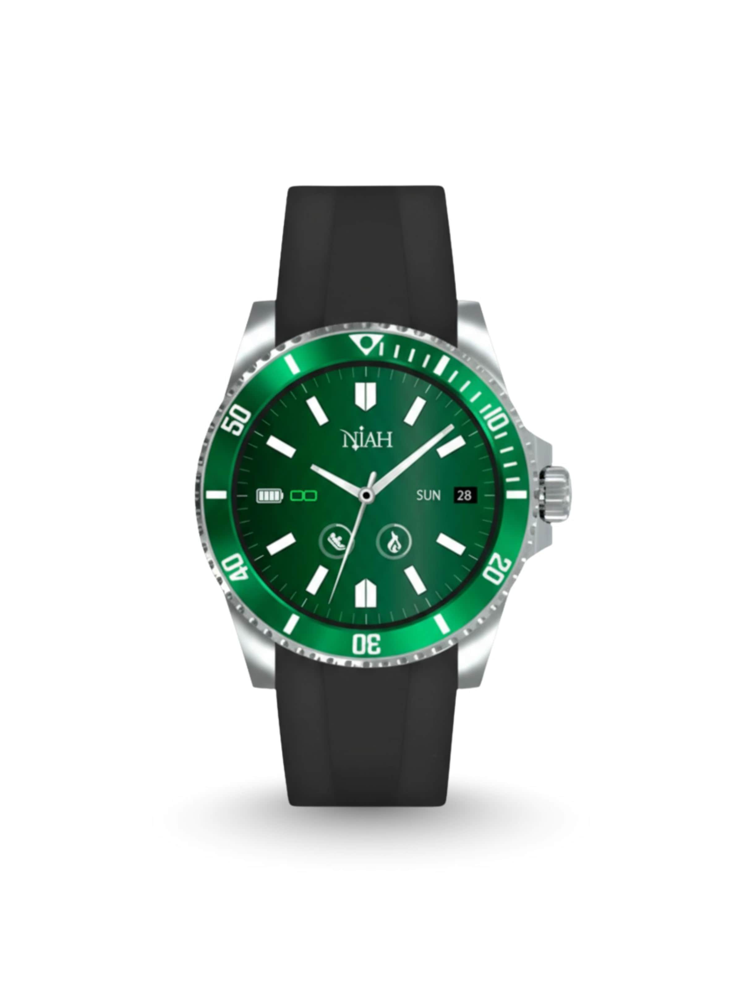 Techmade Digitaluhr 'Niah'‌‌‌ in Grün: Vorderseite