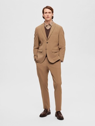 Slim fit Giacca business da completo 'SLHLiam' di SELECTED HOMME in beige