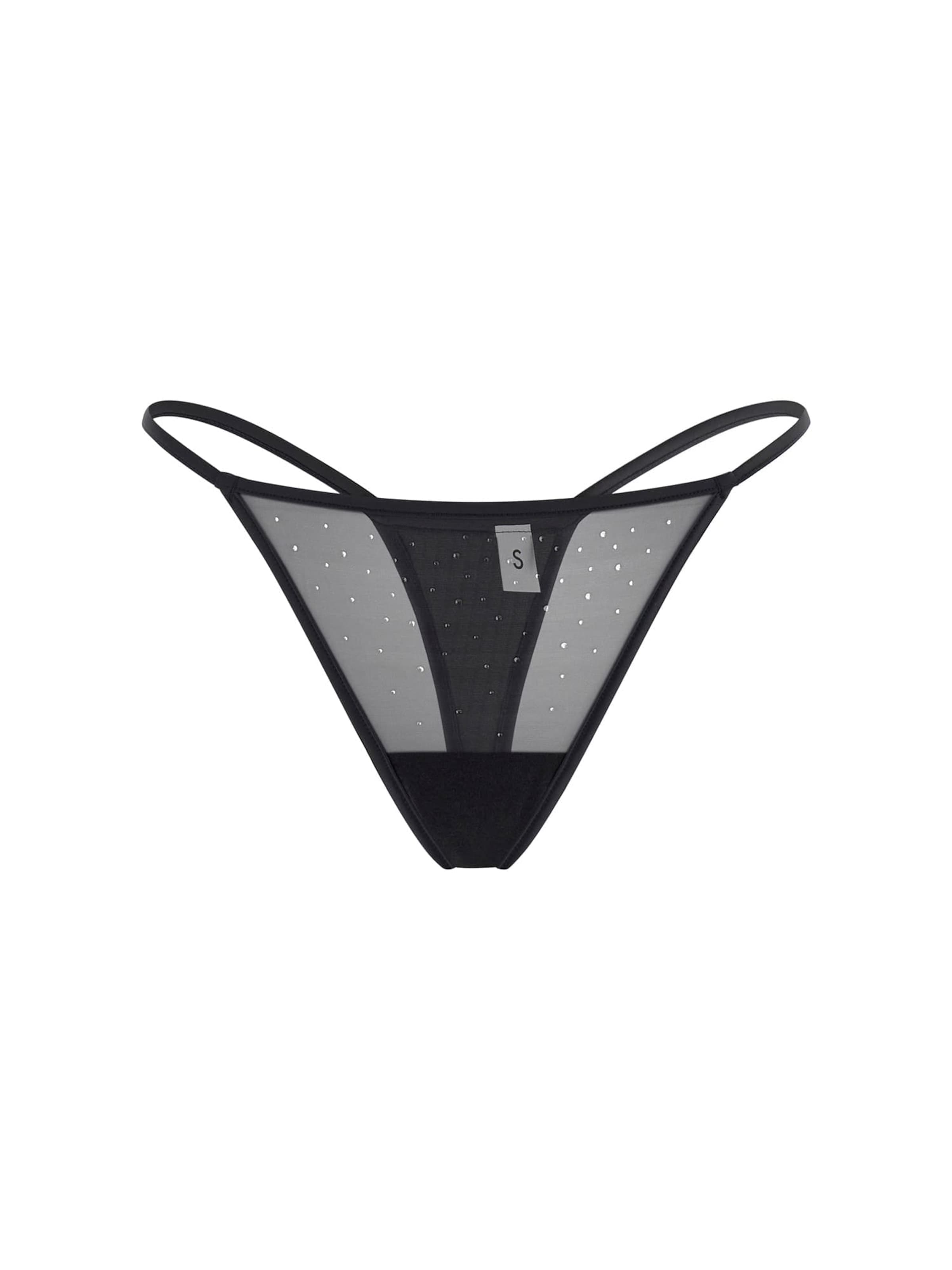 GUESS Thong 'Isa' in Black: front