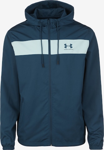 Veste de sport UNDER ARMOUR en bleu : devant