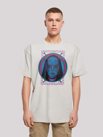 T-Shirt 'Harry Potter Neon Death Eater Mask' F4NT4STIC en gris : devant