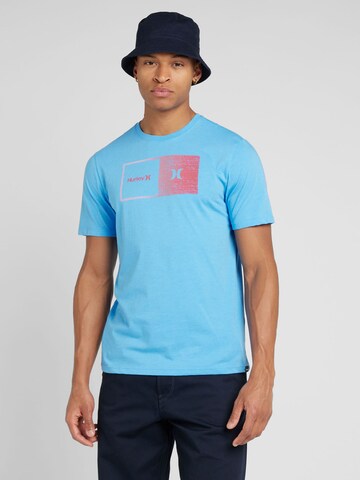 T-Shirt fonctionnel 'EVD HALFER' Hurley en bleu : devant