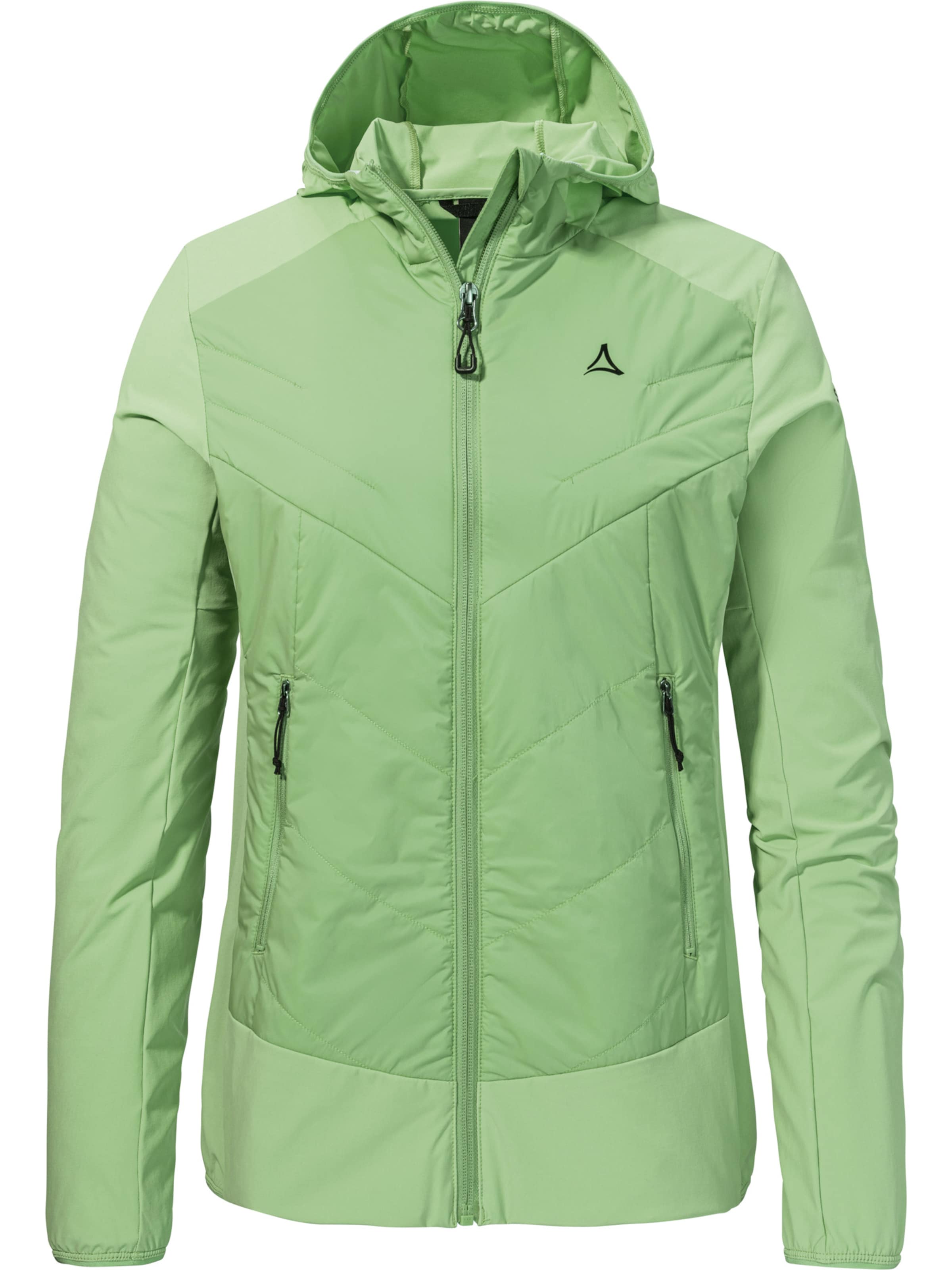 Schöffel Outdoorjas 'Hiking Hybrid Jk' in Groen: voorkant