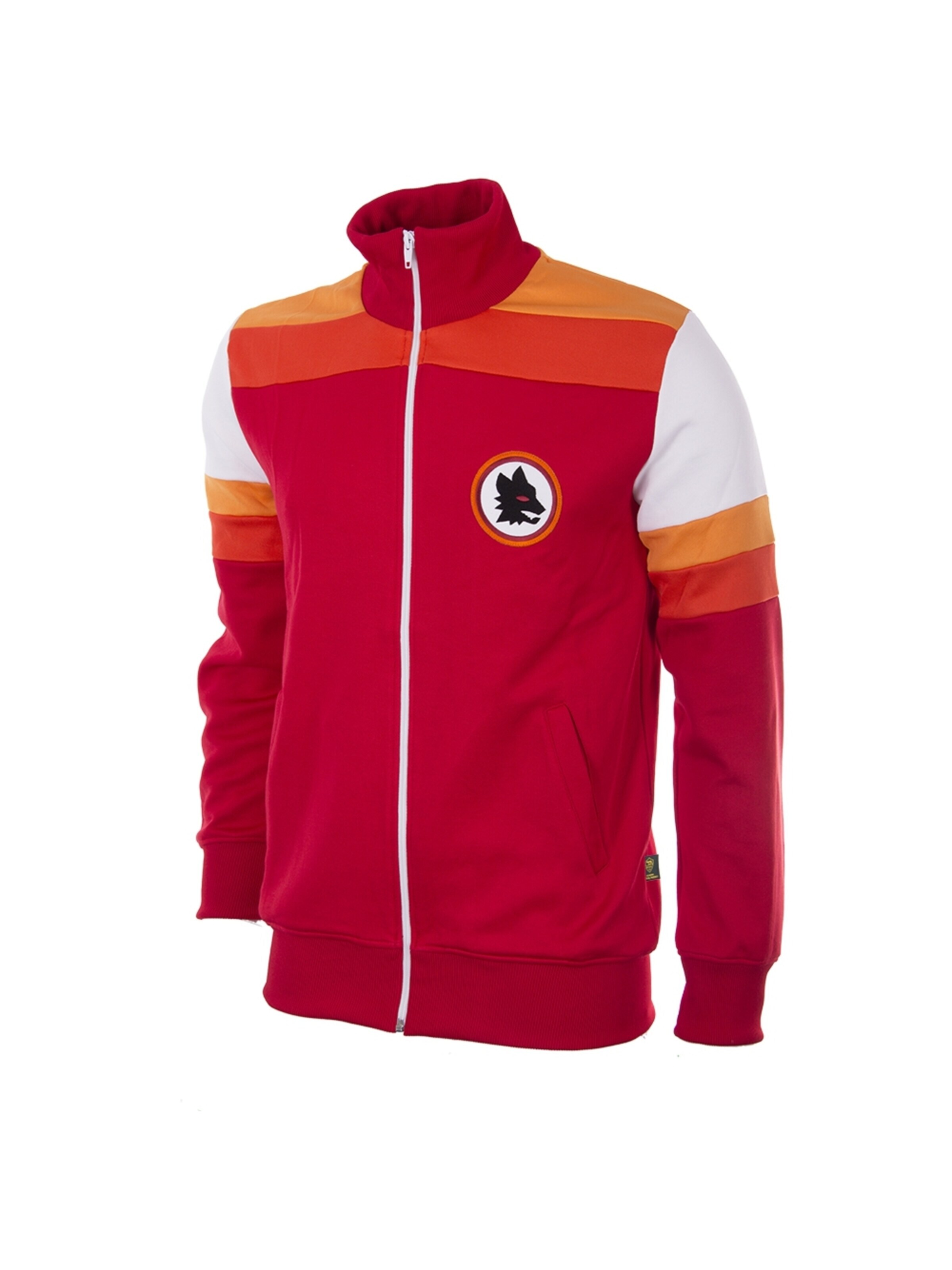 COPA FOOTBALL Sportjas 'AS Roma 1979 - 80 Retro Voetbaljack' in S in de kleur Rood, Productweergave