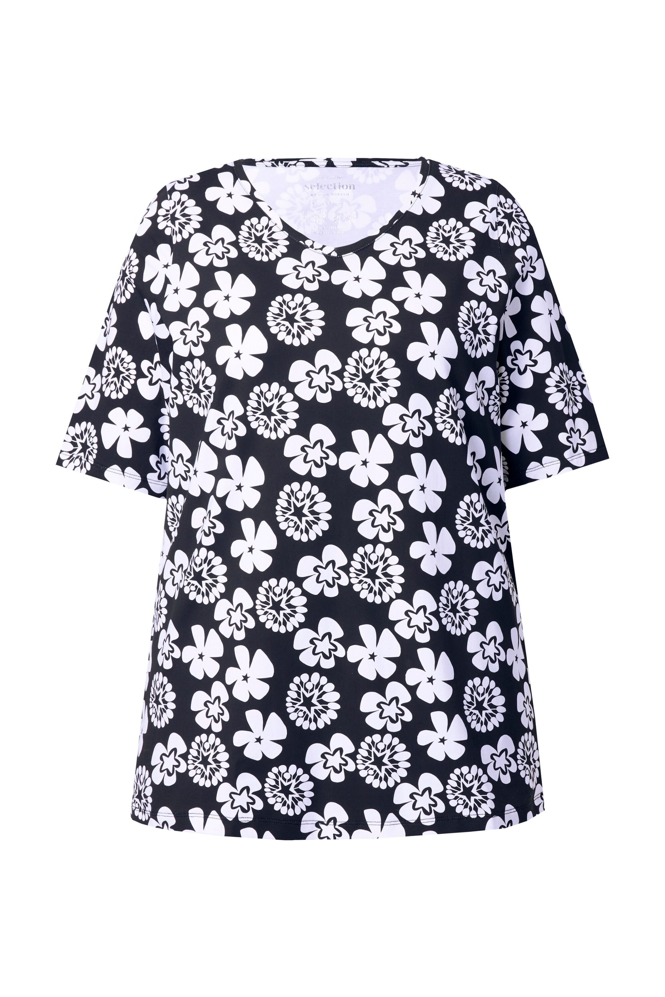 Ulla Popken Tričko – černá: přední strana