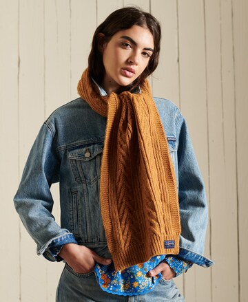 Superdry Scarf in Gold: front