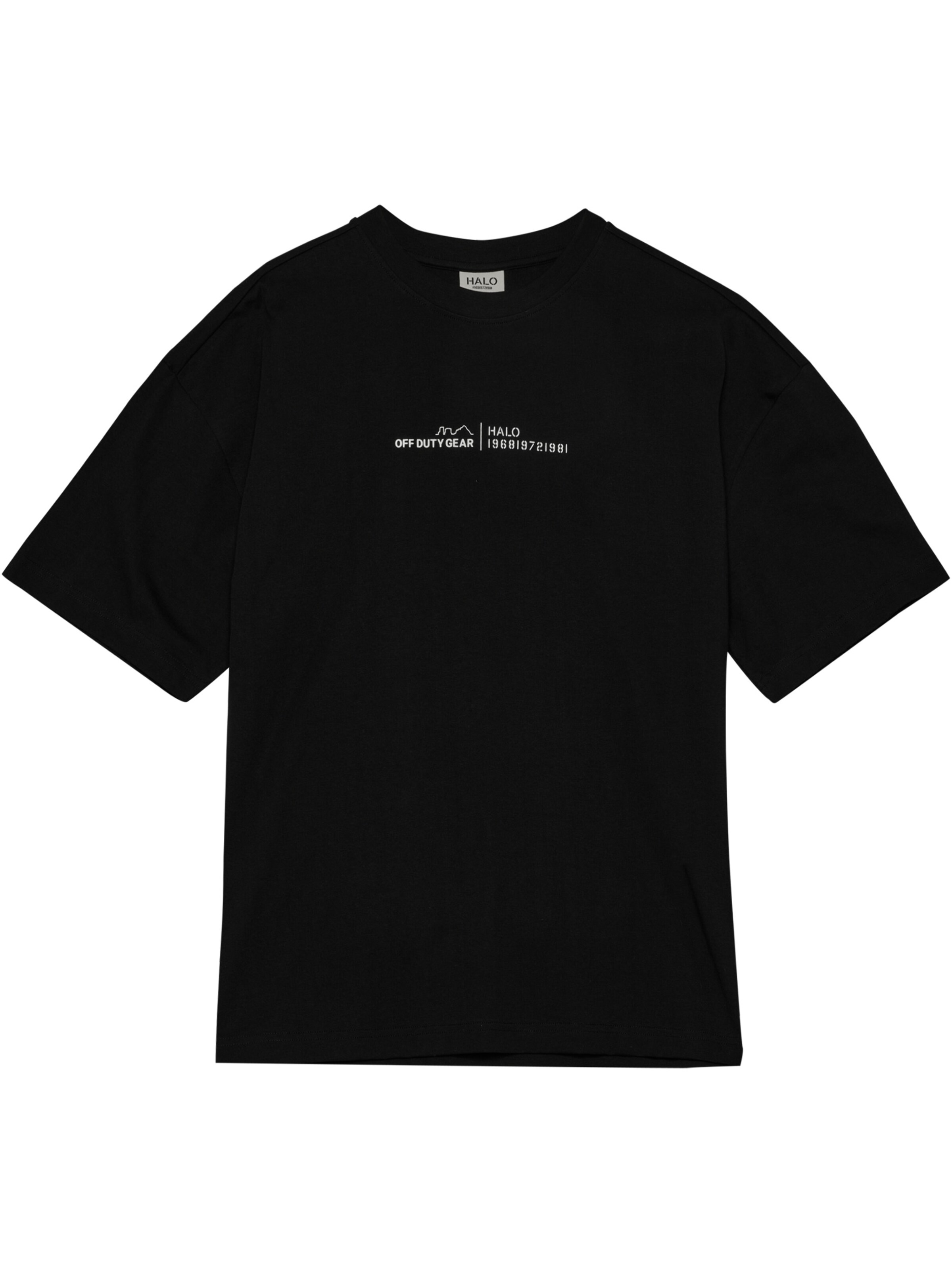 HALO T-Shirt in Schwarz: Vorderseite