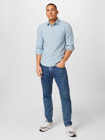 mėlyna LEVI'S ® Standartinis modelis Marškiniai 'Sunset 1 Pocket Standard'