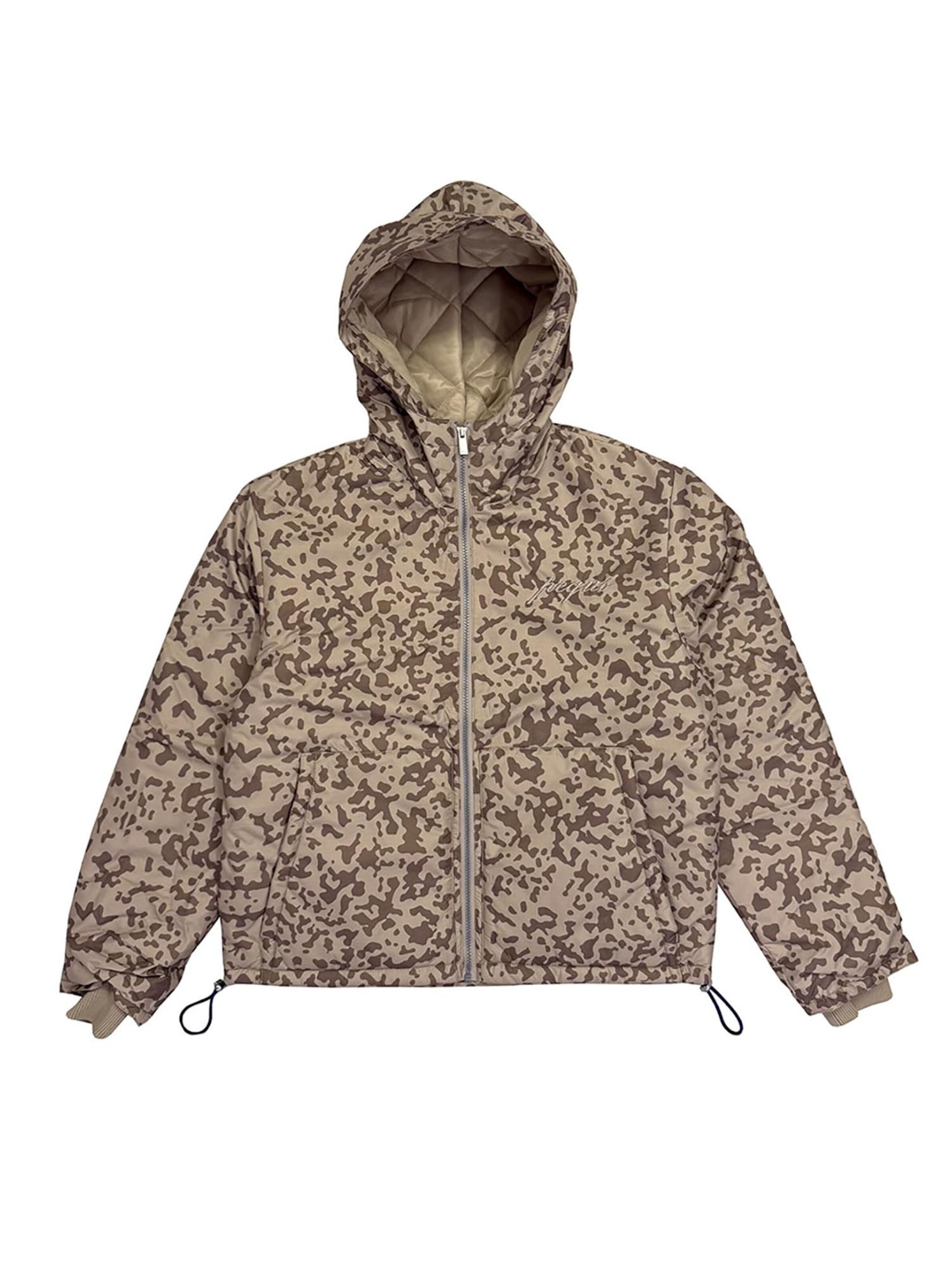 Pequs Between-Season Jacket 'Aether' in Brown: front
