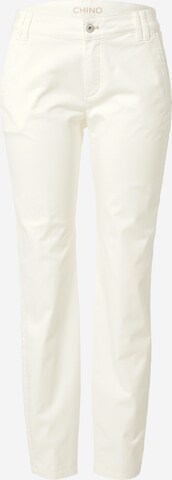 TAIFUN Regular Chino trousers in White: front