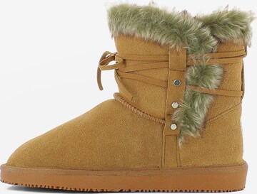 Gooce Snowboots 'Hoona' in Bruin: voorkant