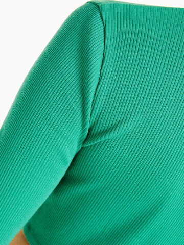 Bershka Tepláková bunda - Zelená