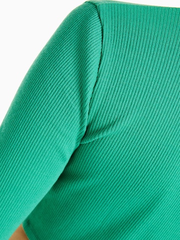 Bershka Bluza rozpinana w kolorze zielony