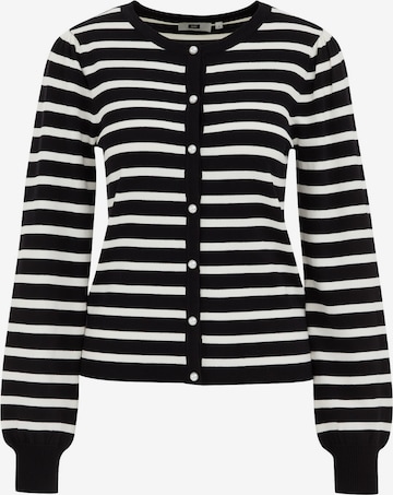 Geacă tricotată de la WE Fashion pe negru: față