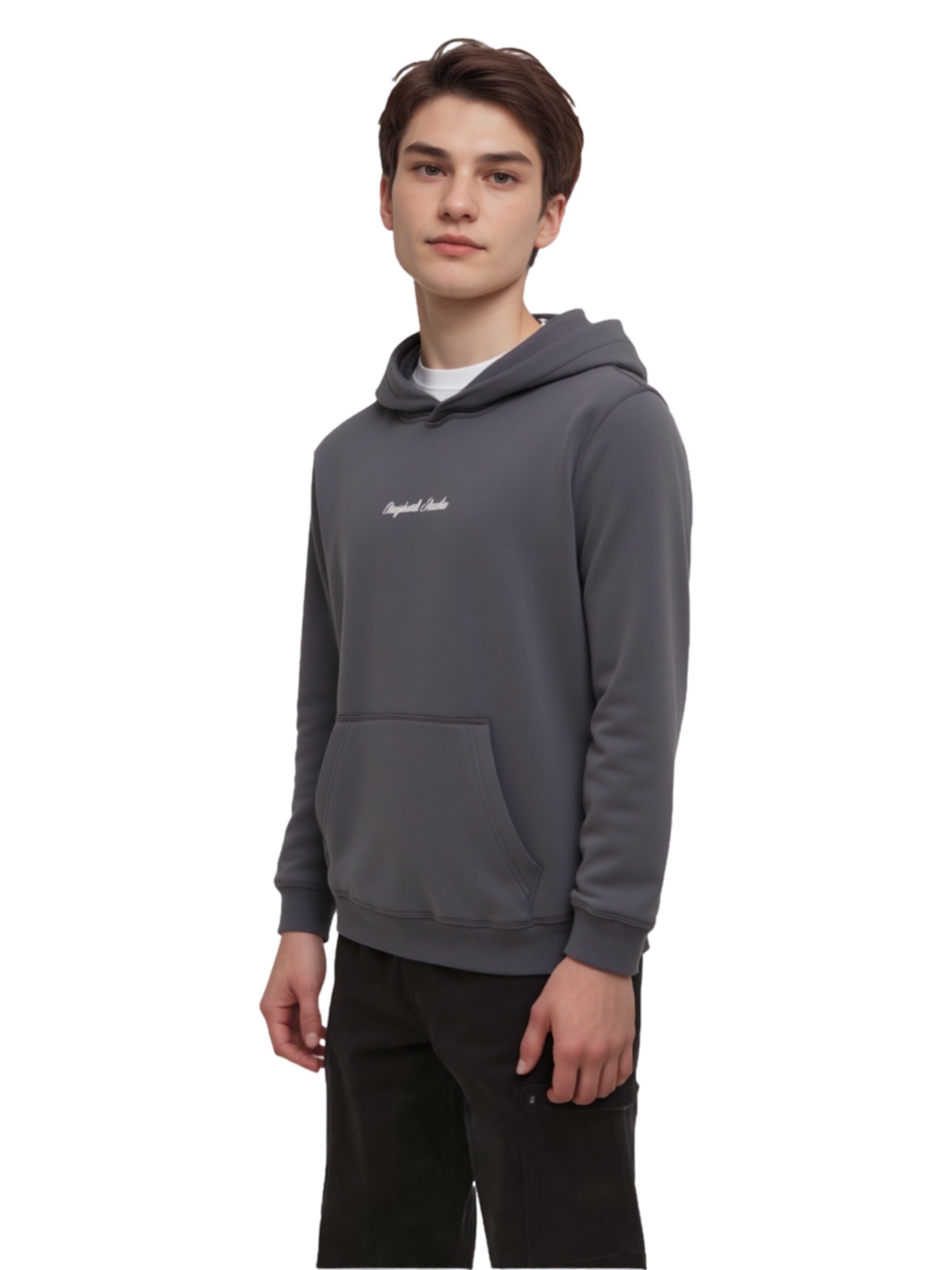 Jack & Jones Junior Sweatshirt 'Norrebro' in Grey: front