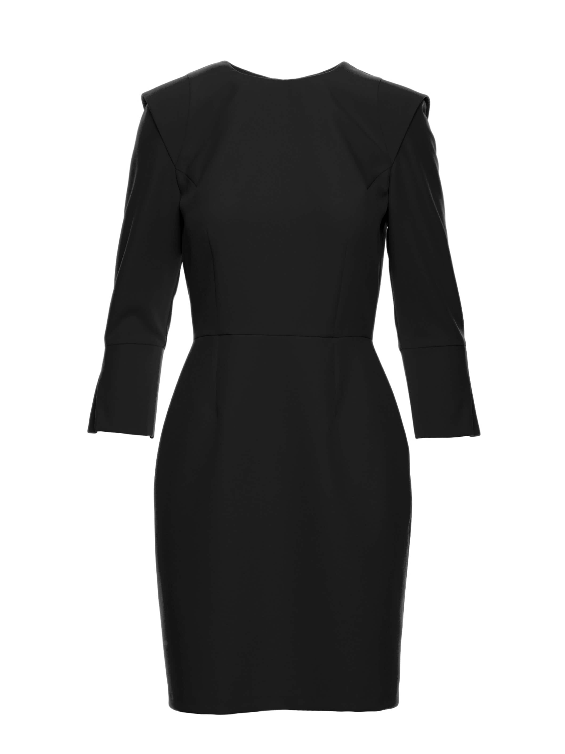 Rochie de cocktail de la made of emotion pe negru: față