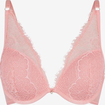 LingaDore Triangle Bra in Pink: front