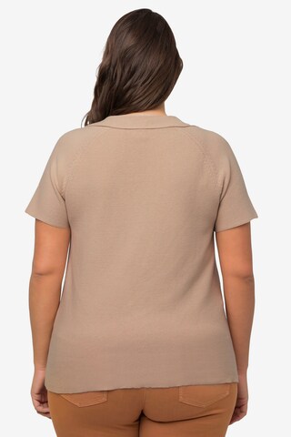 Ulla Popken Pullover  (GOTS) in Beige