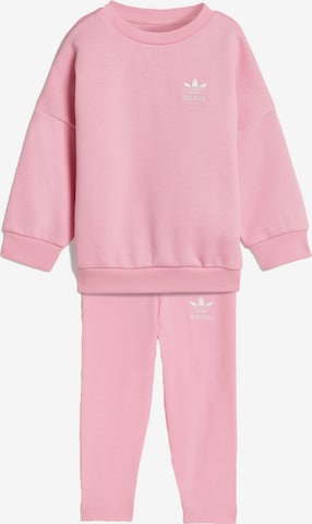 Survêtement 'OVERSIZED CREW LEGGINGS' ADIDAS ORIGINALS en rose : devant
