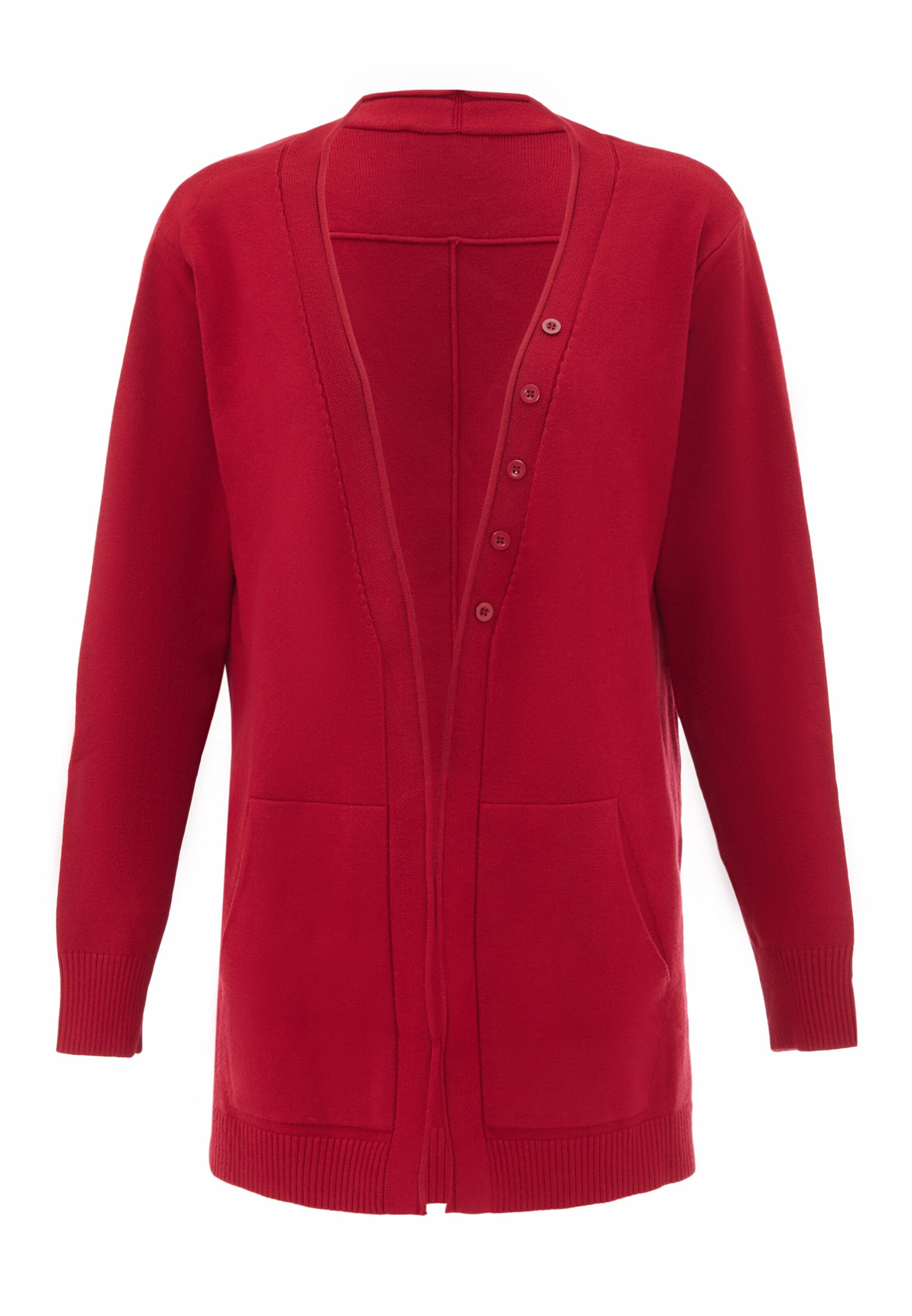 usha BLUE LABEL - Casaco de malha em vermelho: frente