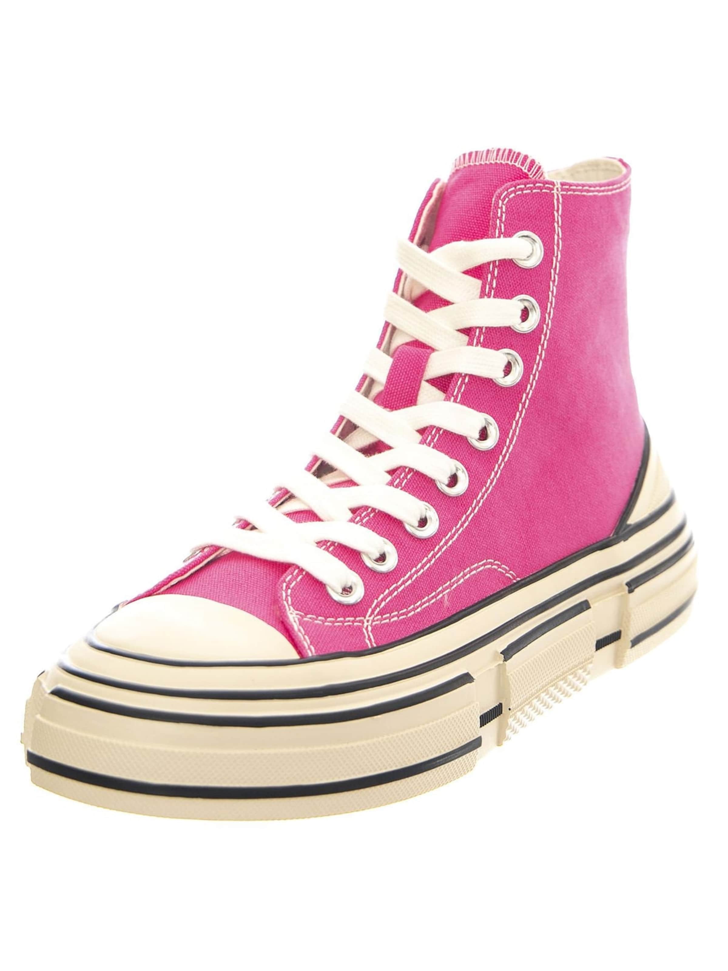 Scarpa stringata sportiva 'JC Play Endorphine-H Fuchsia Canvas' di Jeffrey Campbell in rosa: frontale