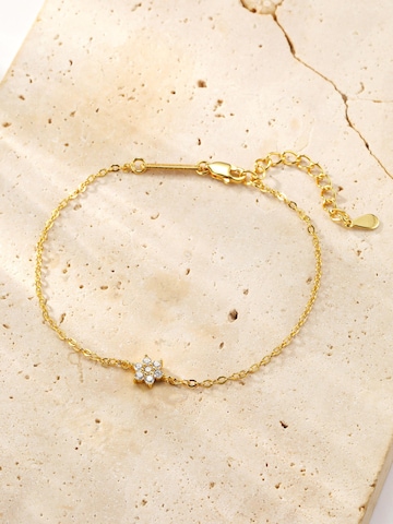 Hey Happiness Armband 'Sparkling Daisy' in Goud