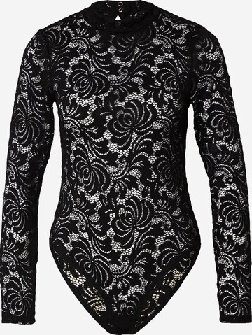 Lindex - Body de blusa 'Monique' en negro: frente