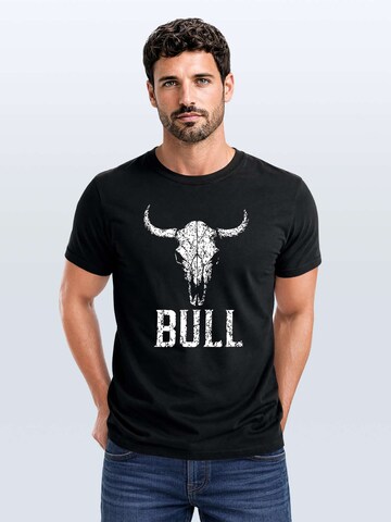 Neverless Shirt 'Bull' in Black
