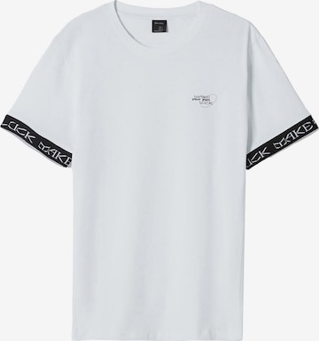 T-Shirt Bershka en blanc : devant