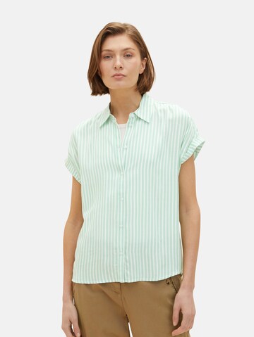 TOM TAILOR Blouse in Groen: voorkant