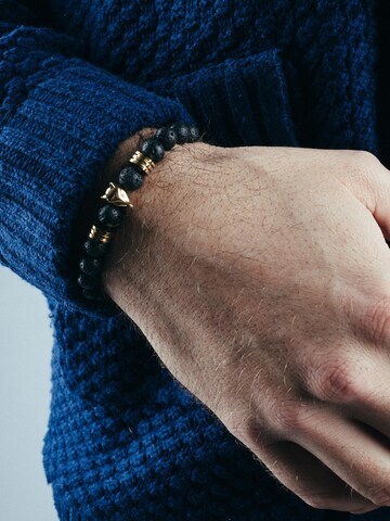 Akitsune Bracelet 'Obsidius' in Black: front