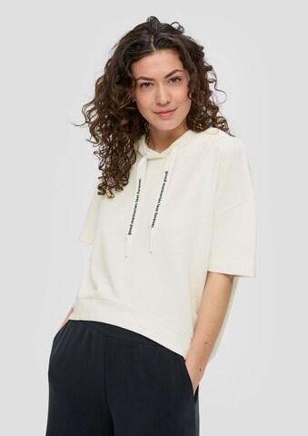 s.Oliver Sweatshirt in Beige: Vorderseite