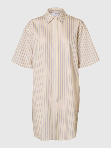 SELECTED - Vestido camisero en rosa: frente